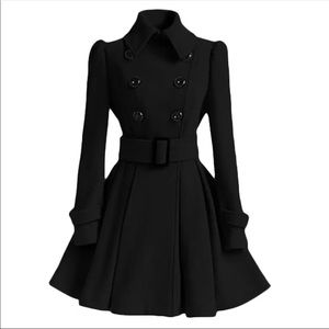Women winter woolen coat